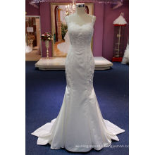 Soft Satin Lace Mermaid Fashion Dress Bridal Wedding Gown